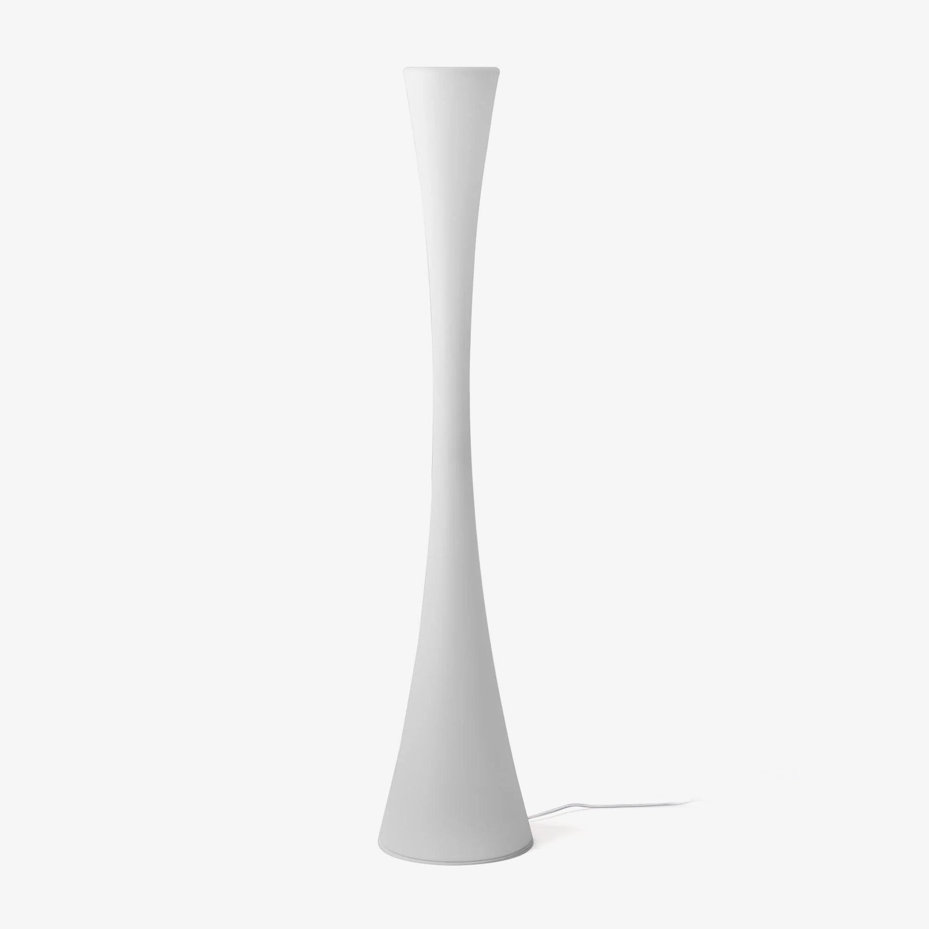 Romantische eenvoudige witte kolomvloerlamp HL997