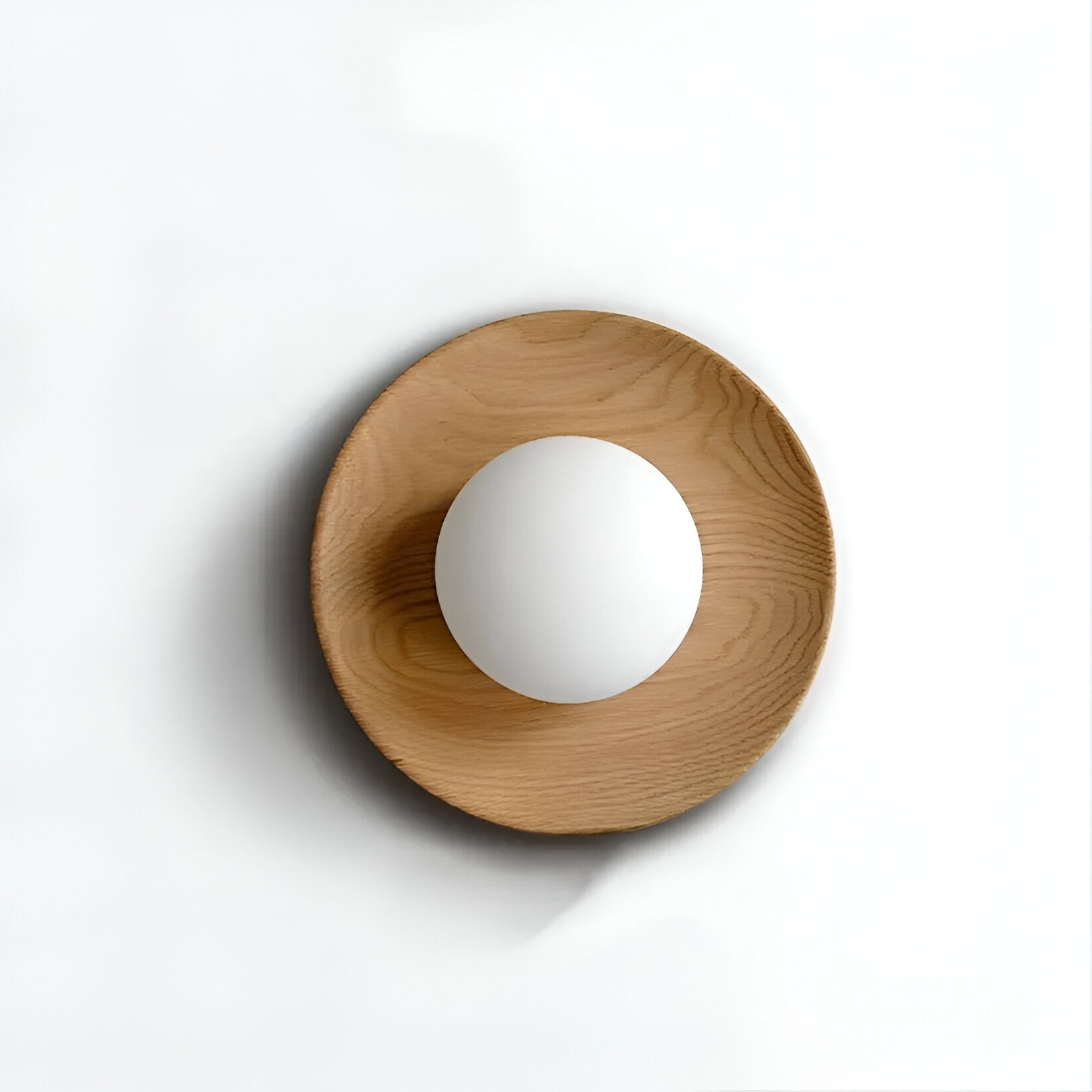 Scandinavische minimalistische LED-wandlamp van natuurlijk hout HL3333