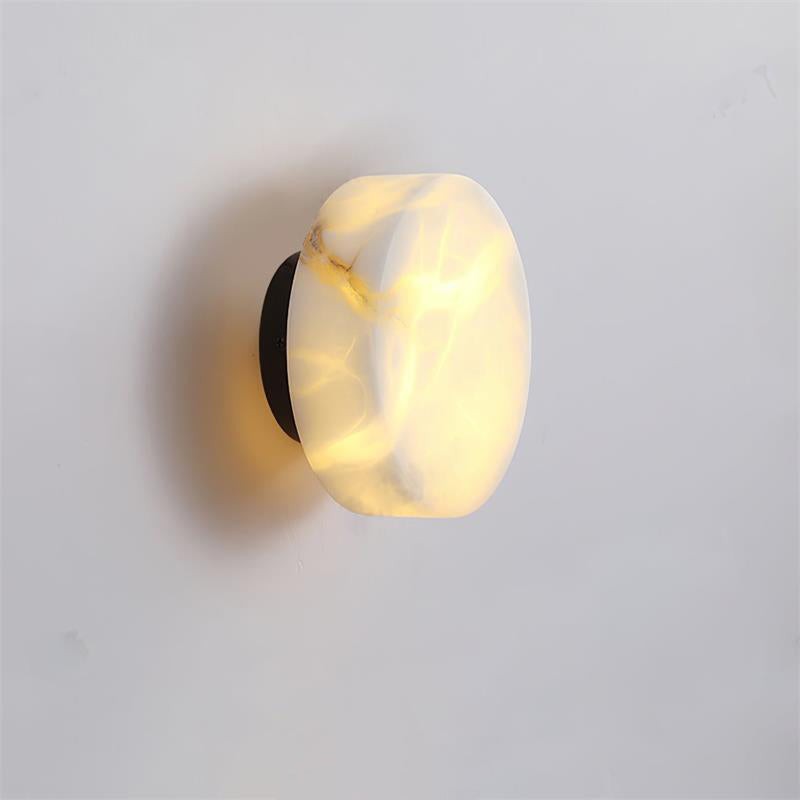 Cilindrische albasten wandlamp HL3202