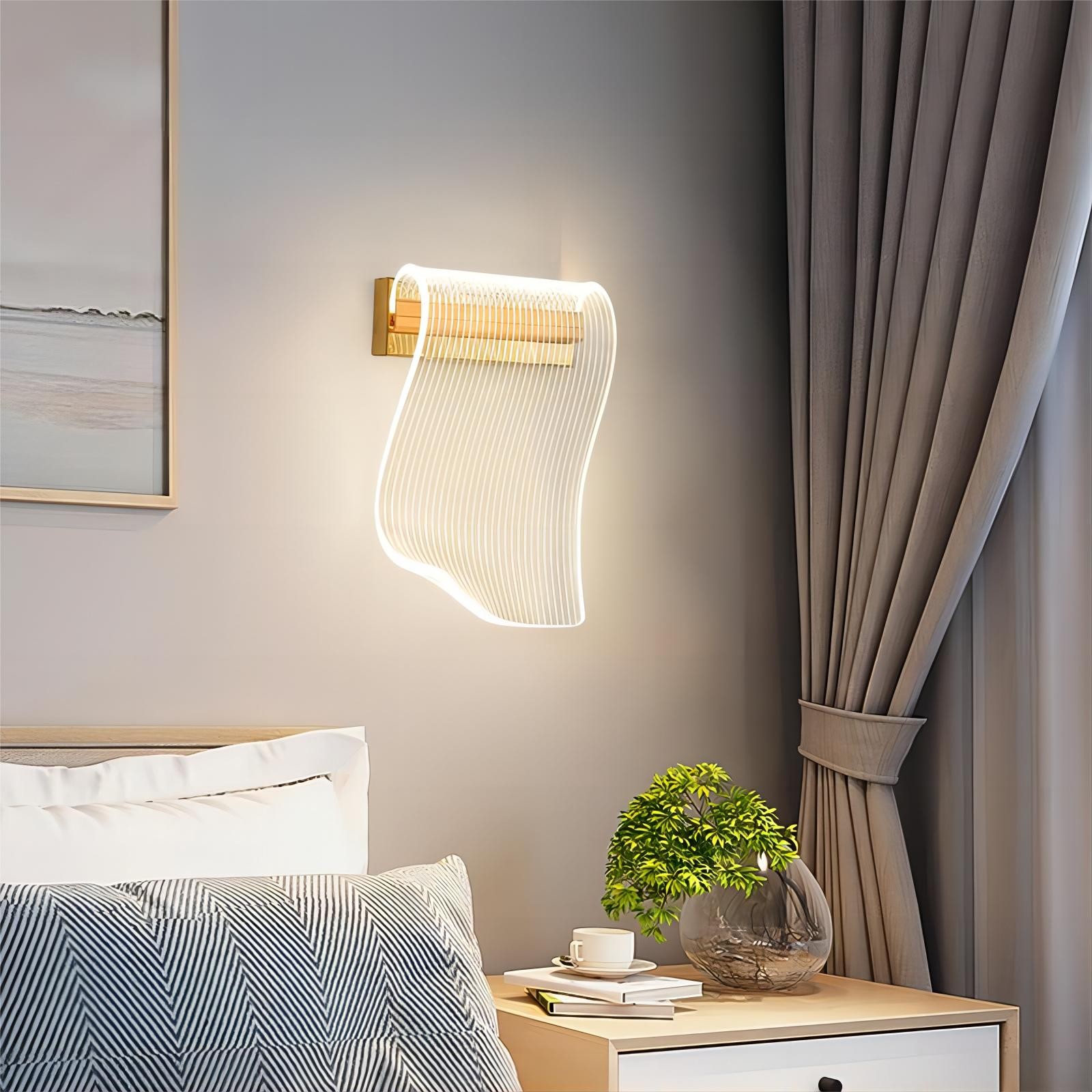 Heldere acryl onregelmatige blad wandlamp HL120