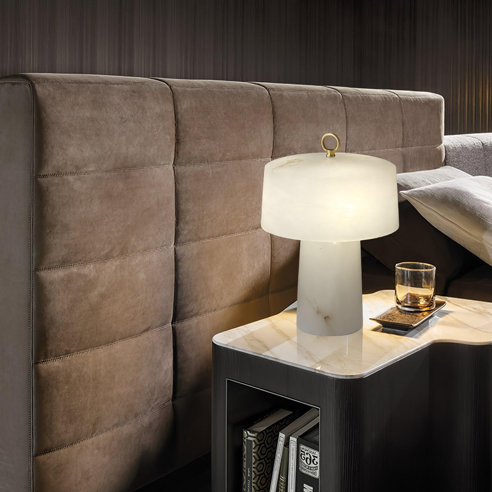 Lichte luxe stijl marmeren stenen tafellamp HL355