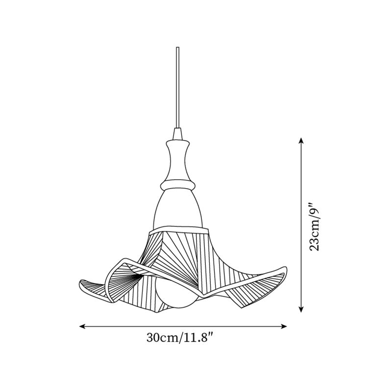 Lila glazen hanglamp HL2598