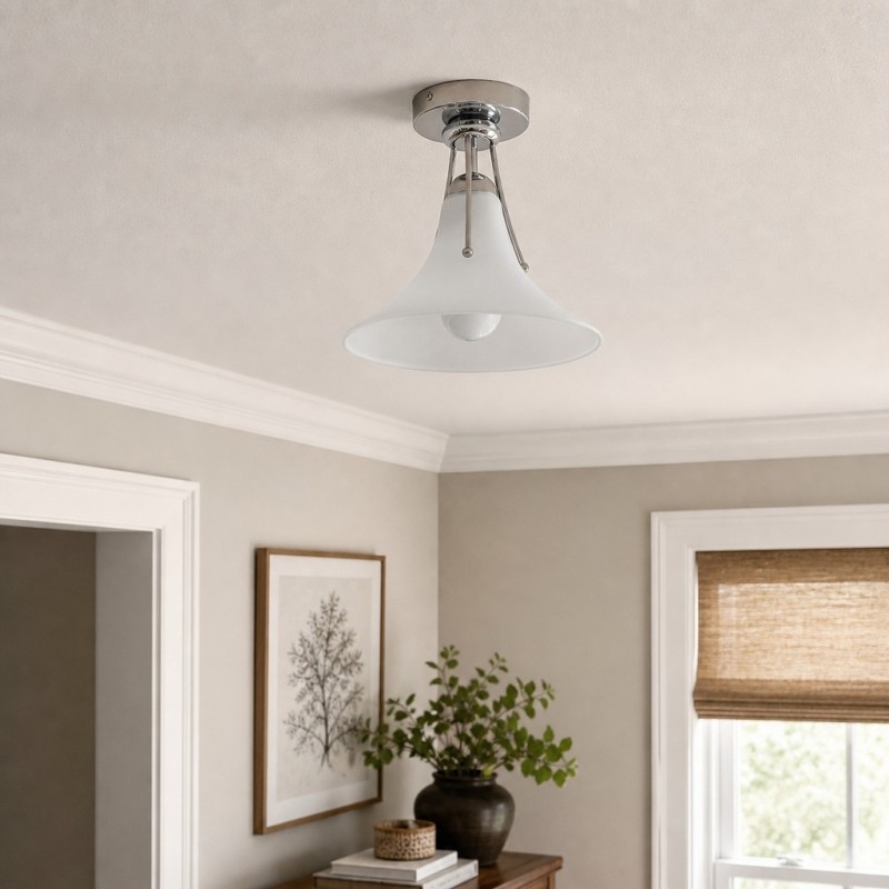 Kallera Magnolia-geïnspireerde plafondlamp - Moderne verlichting voor eetkamer en hal HL3595