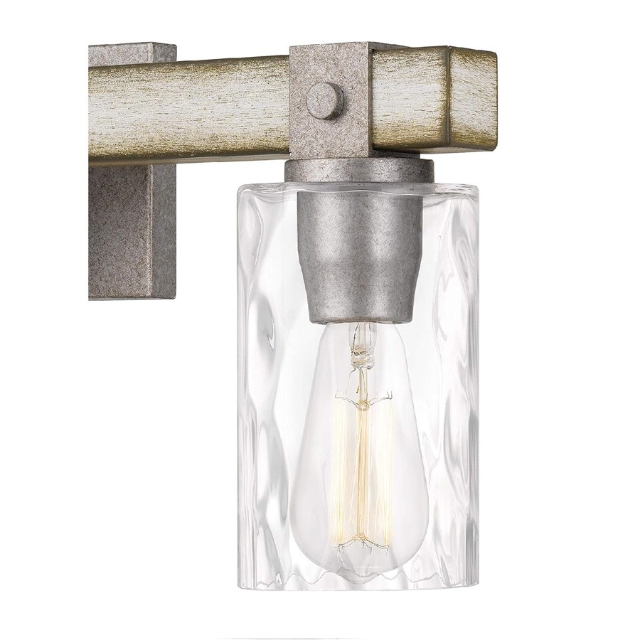 Antieke Cilindrische Glazen Industriële Wandlamp HL251