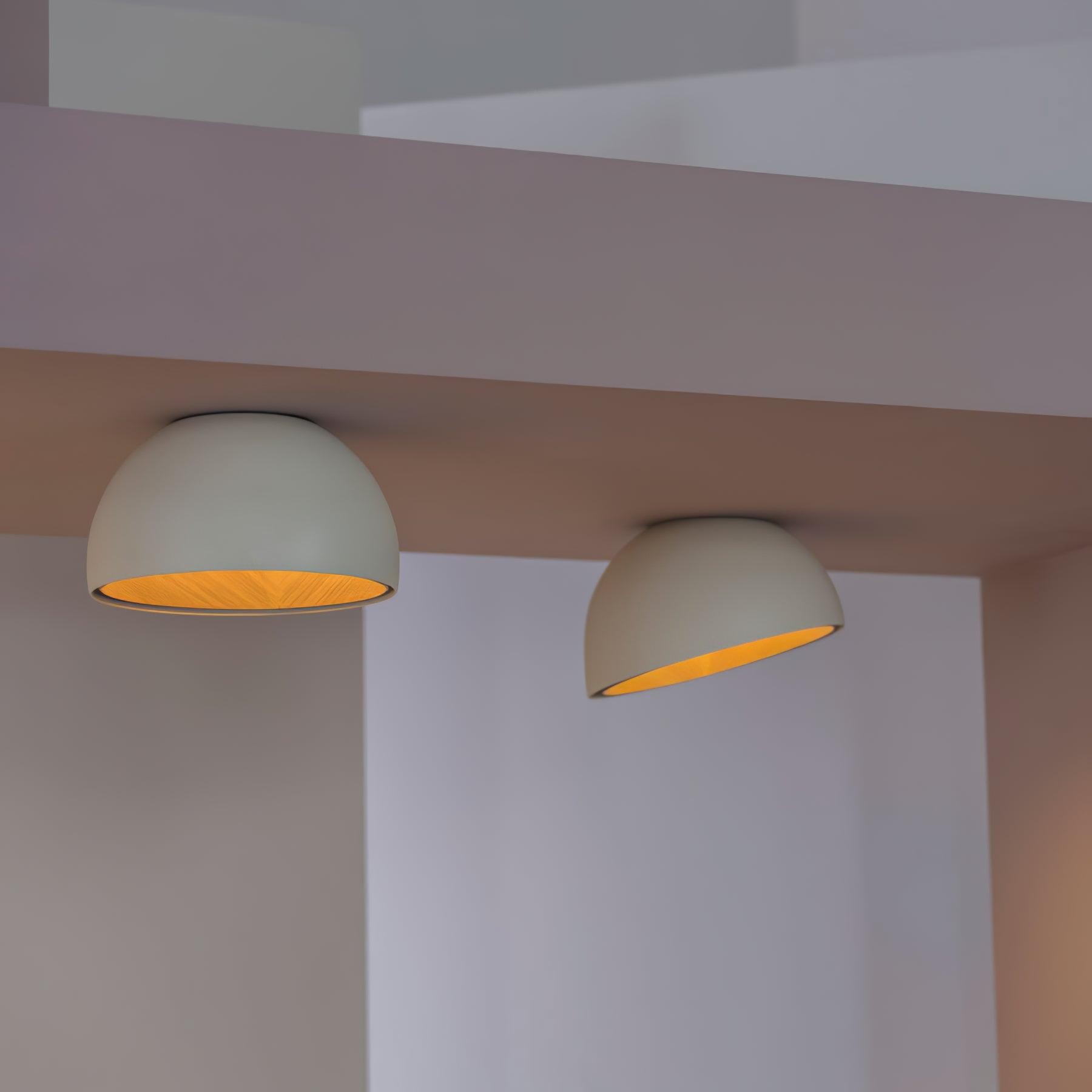 Eenvoudige moderne Scandinavische LED-plafondlamp in eierschaalvorm HL456