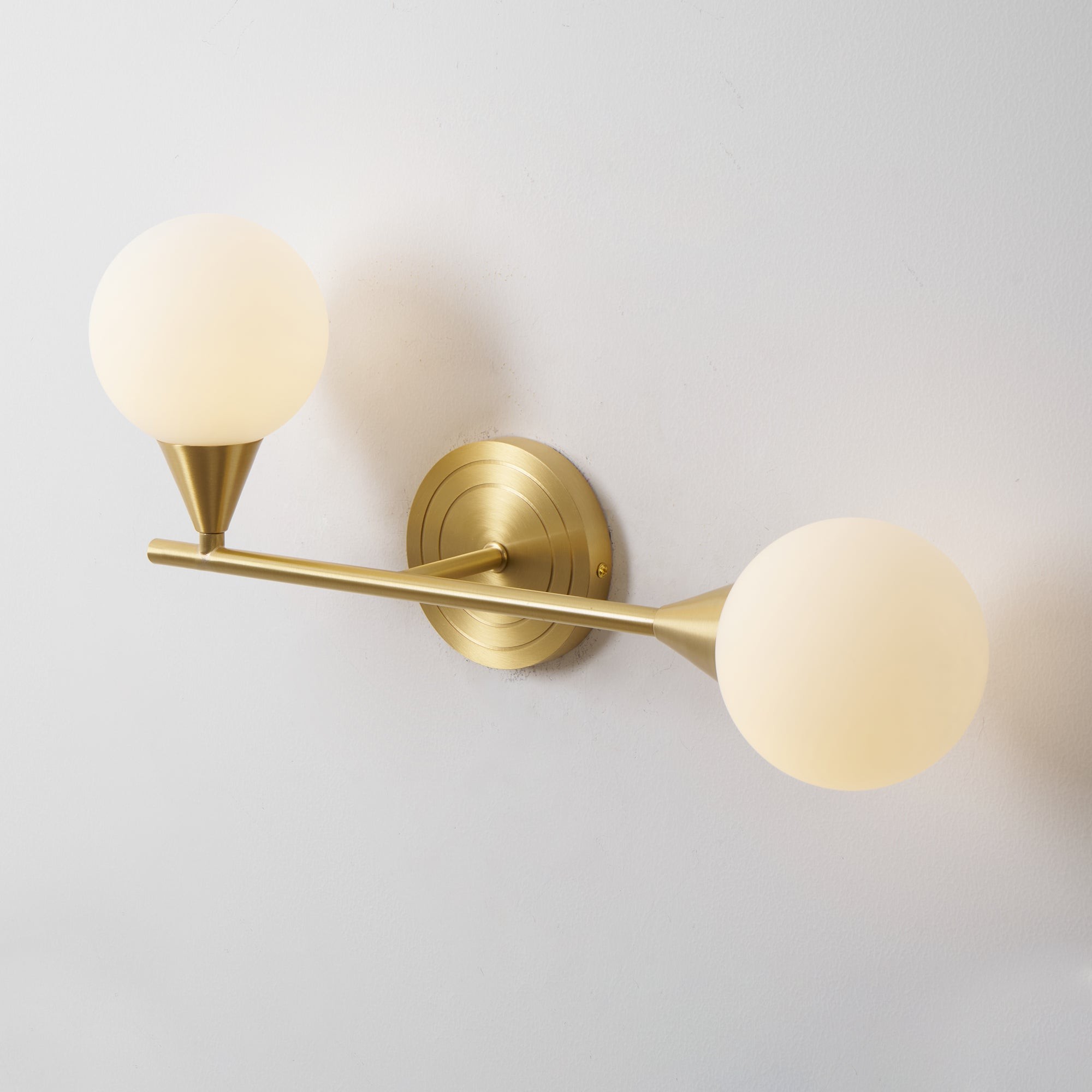Holten messing wandlamp met arm HL2962