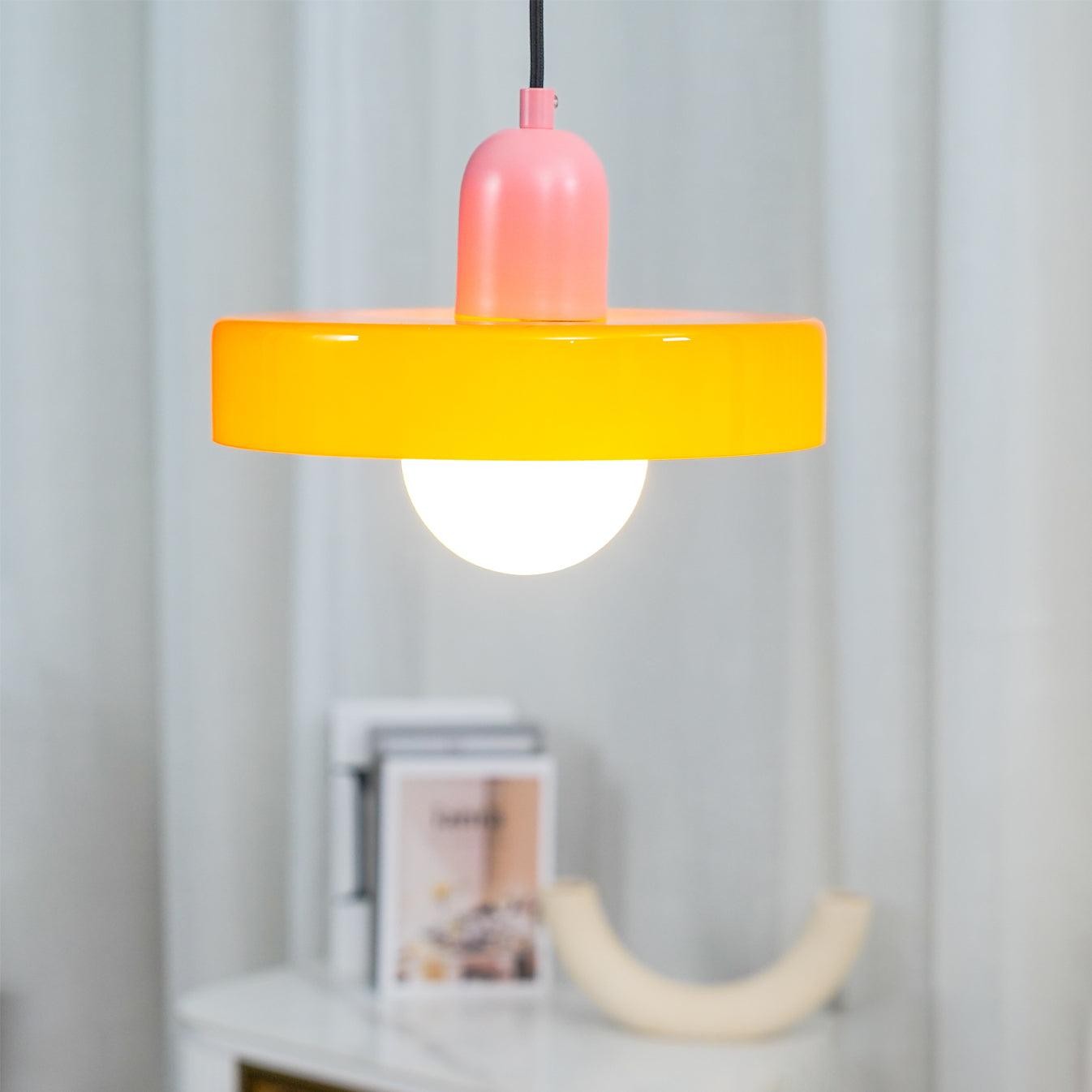 Kalo Disc Kleurrijke Hanglamp - Moderne Glazen Hanglamp voor de Eetkamer HL2447
