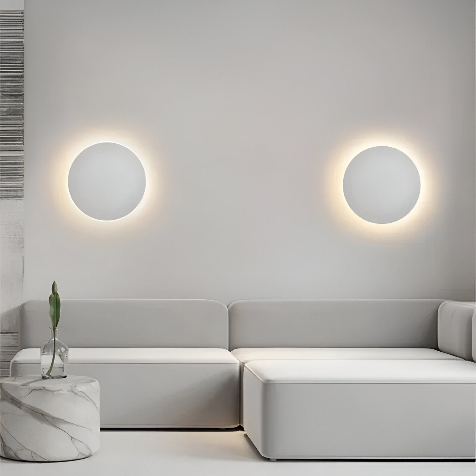 Moderne Scandinavische ronde aluminium minimalistische LED-wandlamp HL3320