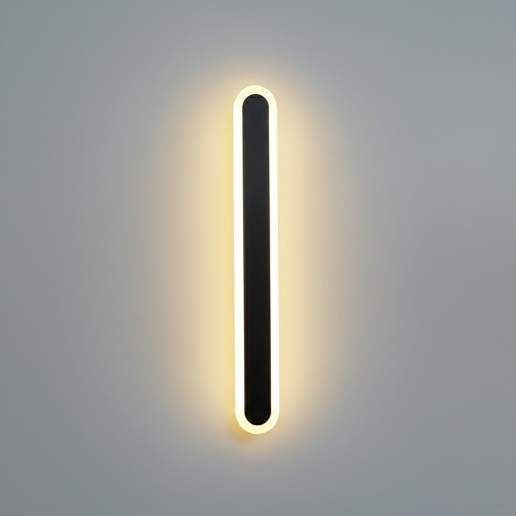 Edge Minimalistische Metalen Ovale IP65 Waterdichte Buitenwandlamp HL3428