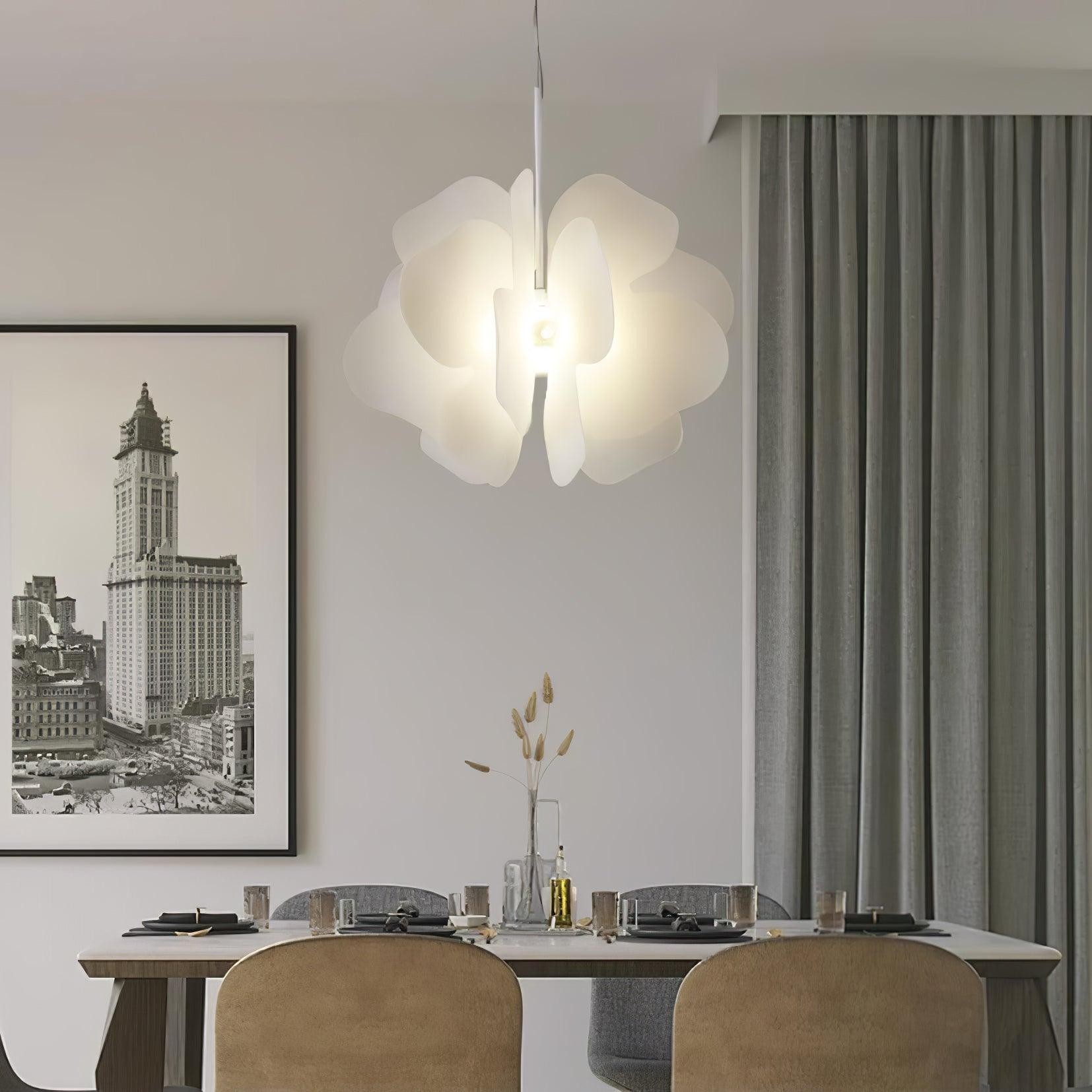 Moderne hanglamp met plastic bloemendesign HL673