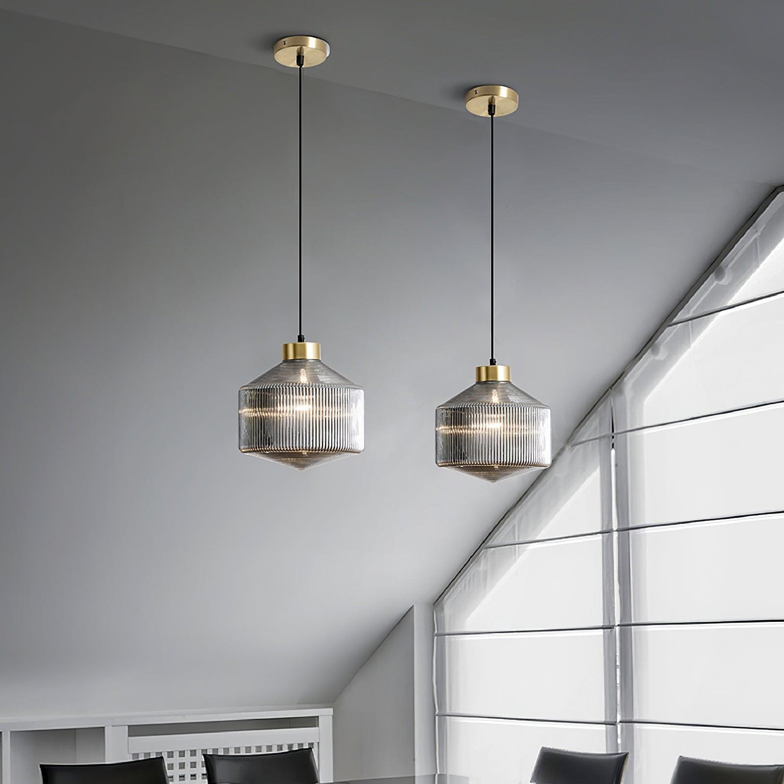 Gestreepte Spinning Top Hanglamp HL727