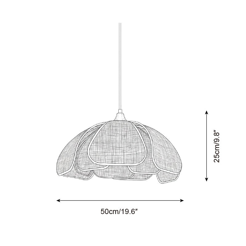 Hanglamp met lattenstructuur HL2844