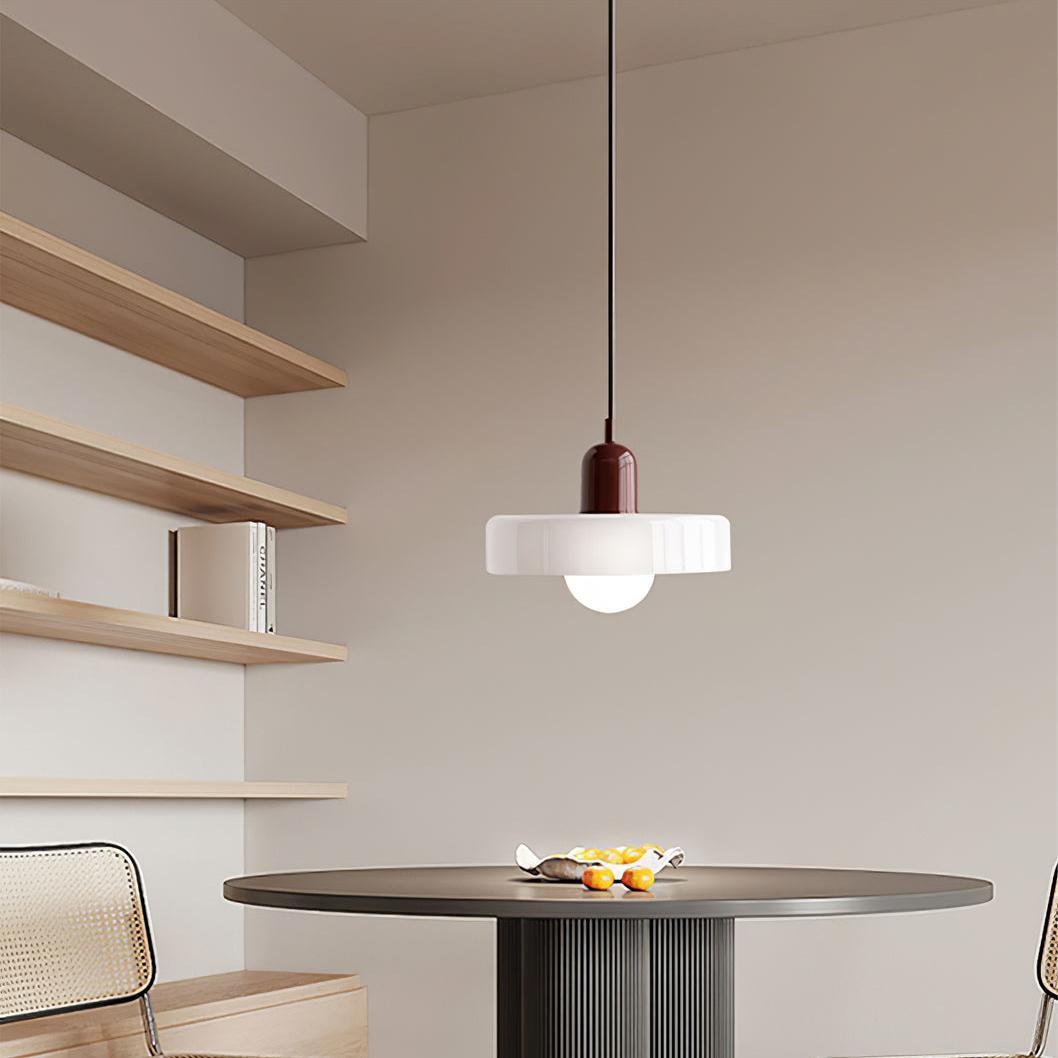 Kalo Disc Kleurrijke Hanglamp - Moderne Glazen Hanglamp voor de Eetkamer HL2447