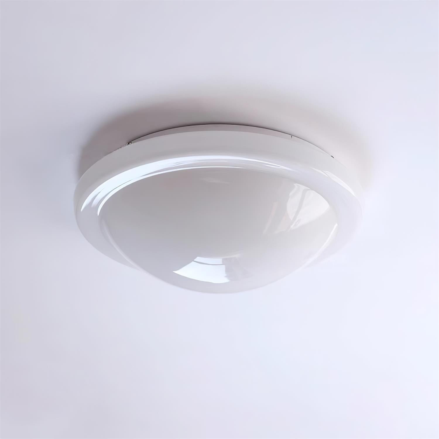 Moderne minimalistische witte glazen led plafondlamp HL416