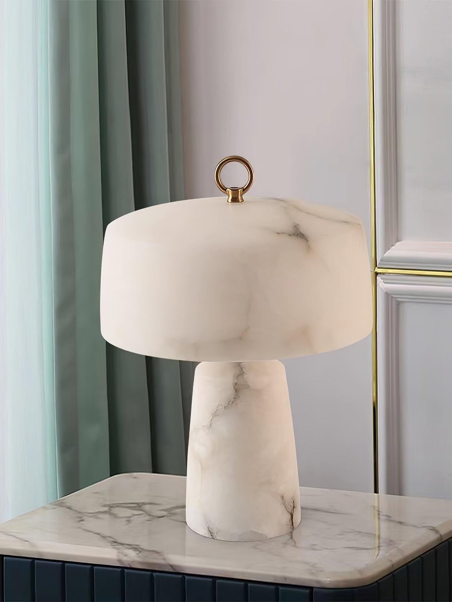 Lichte luxe stijl marmeren stenen tafellamp HL355