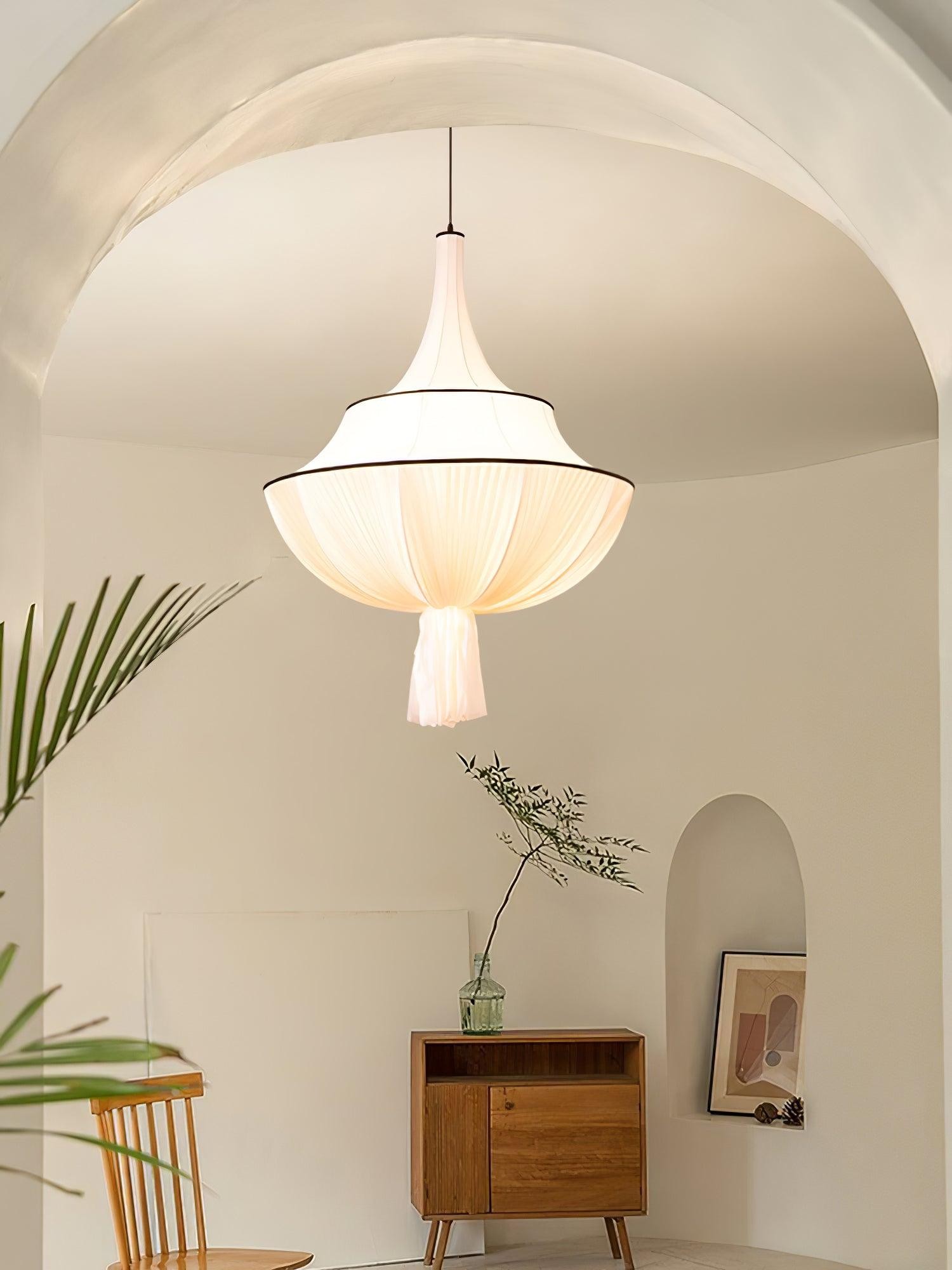 Stoffen kunst decoratieve hanglamp HL716