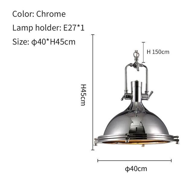 metalen industriële hanglamp HL37