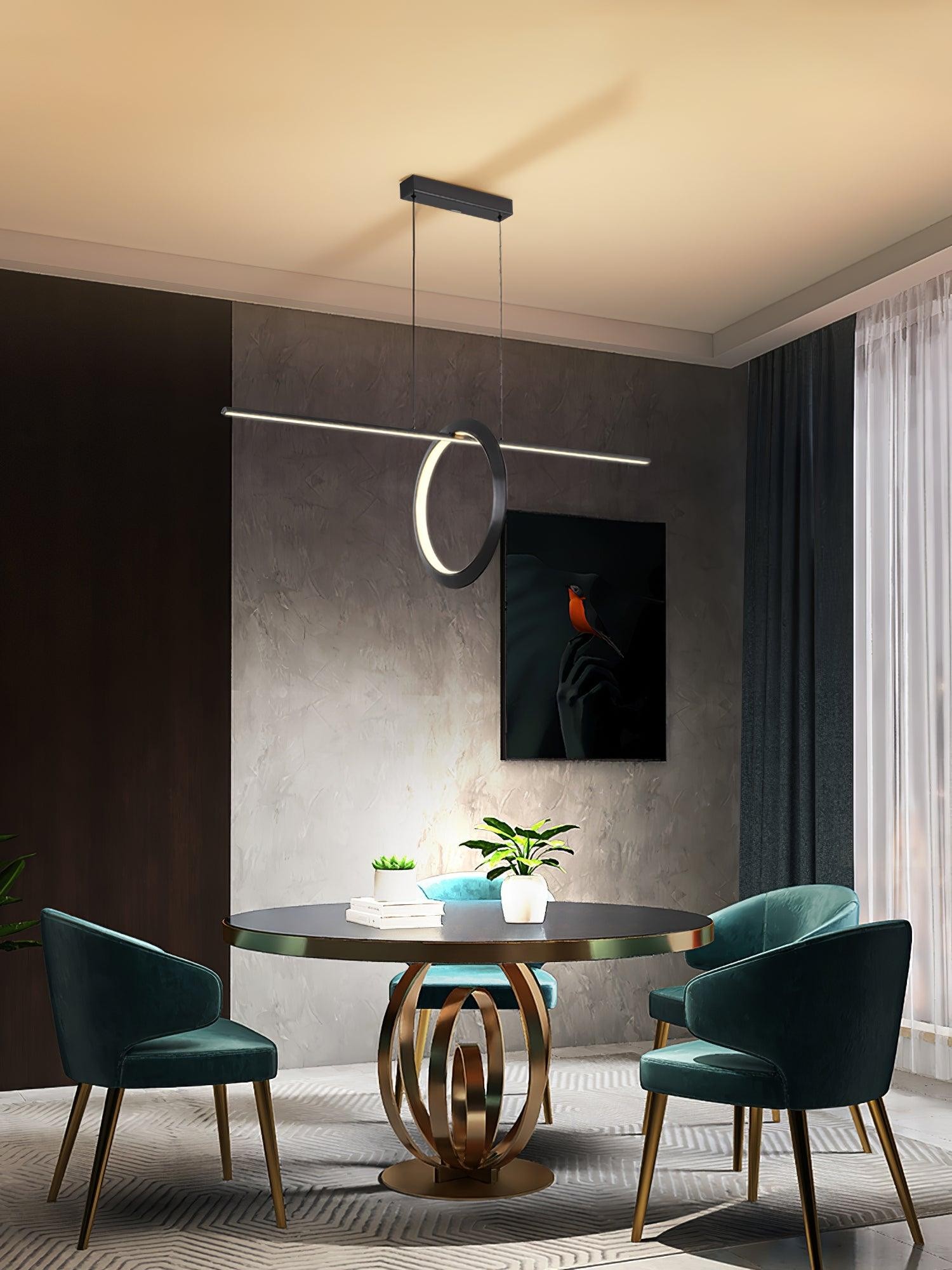 Minimalistische high-end geometrische lijn hanglamp HL557