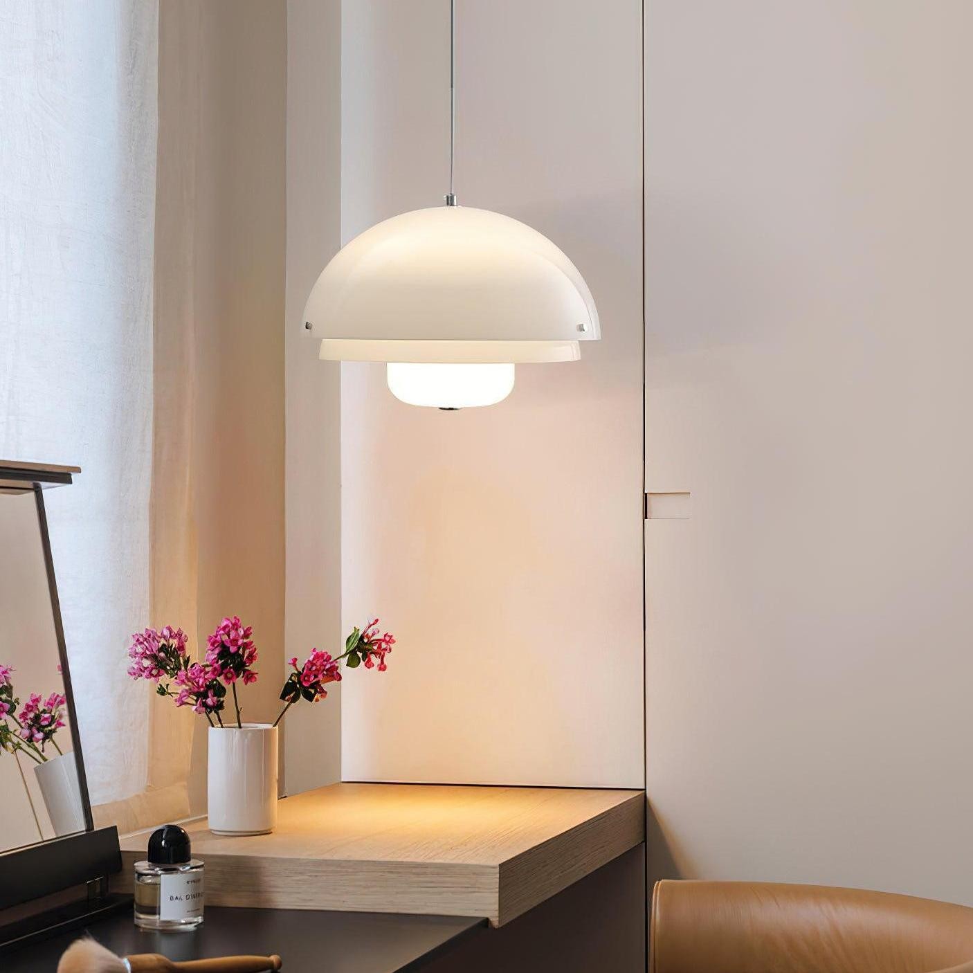 Moderne Melk Witte Multilagen Sferische Hanglamp HL309