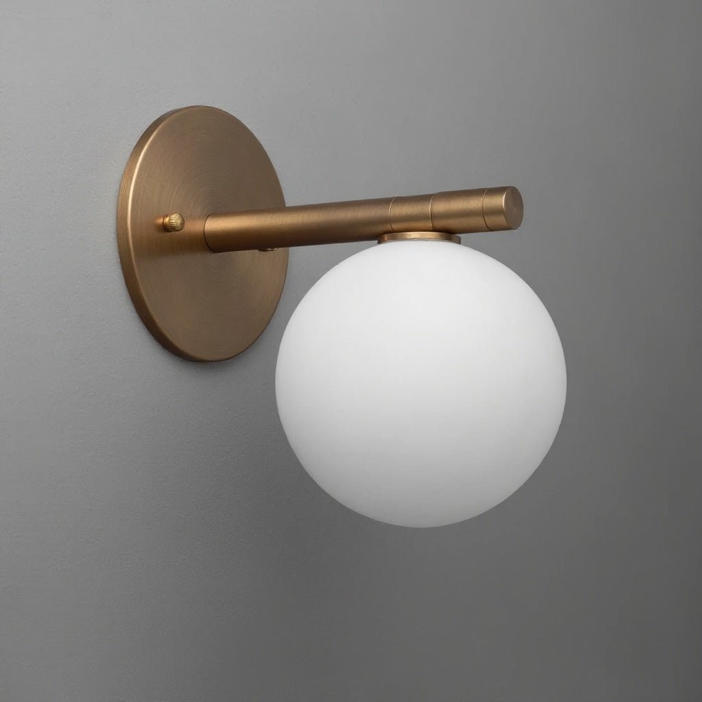 Glorica Glazen Wandlamp - Mat Bolvormige Lamp HL1759