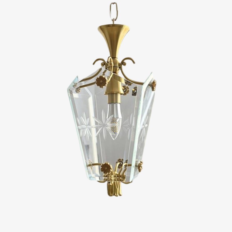 Kerise hanglamp met slanke glazen kap - design sfeerverlichting voor open ruimtes of lounges HL2294