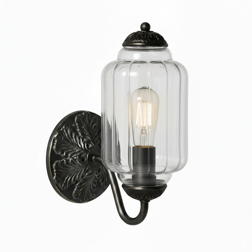 Vintage Melkglas Eloise Kandelaar Wandlamp HL844