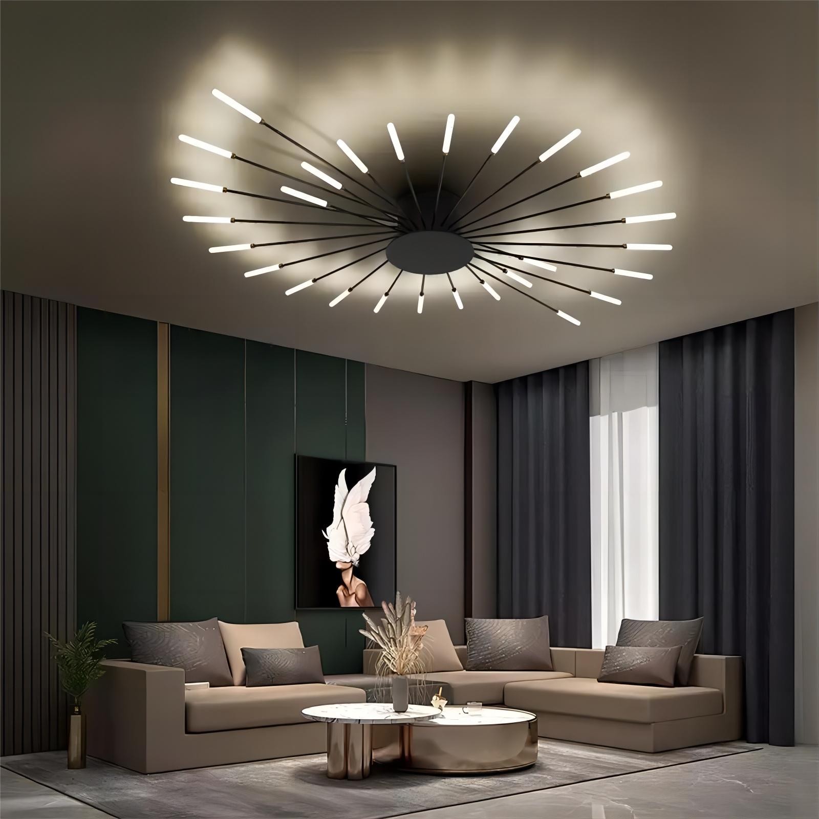 Moderne Spoetnik vuurwerk LED vertakkingsplafondlamp HL108