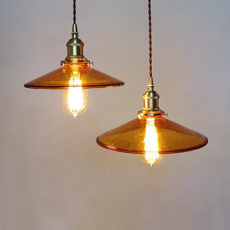 Eetkamer Retro Artistieke Glazen Hanglamp HL58