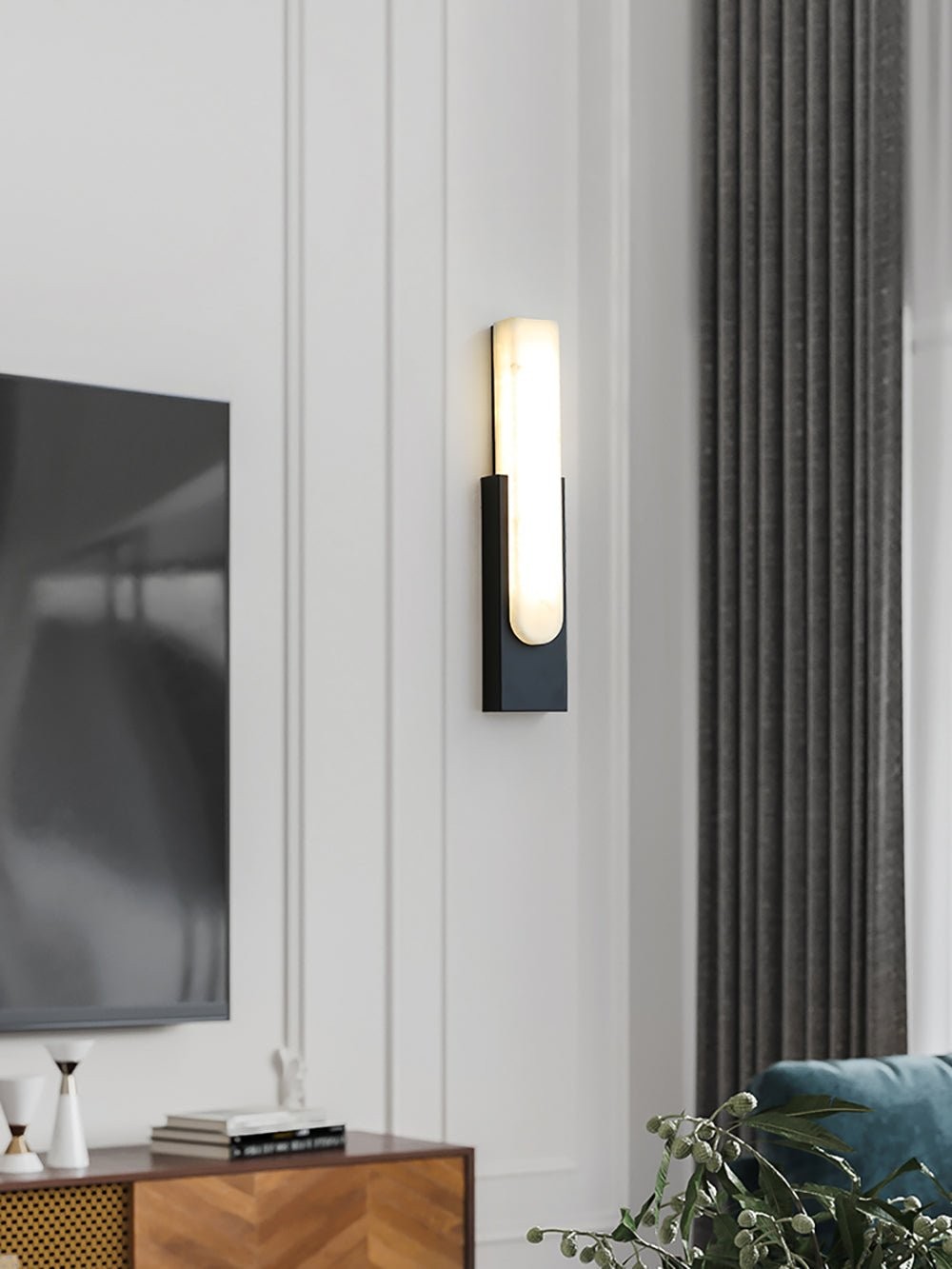 Agatha alabaster wandlamp HL2948