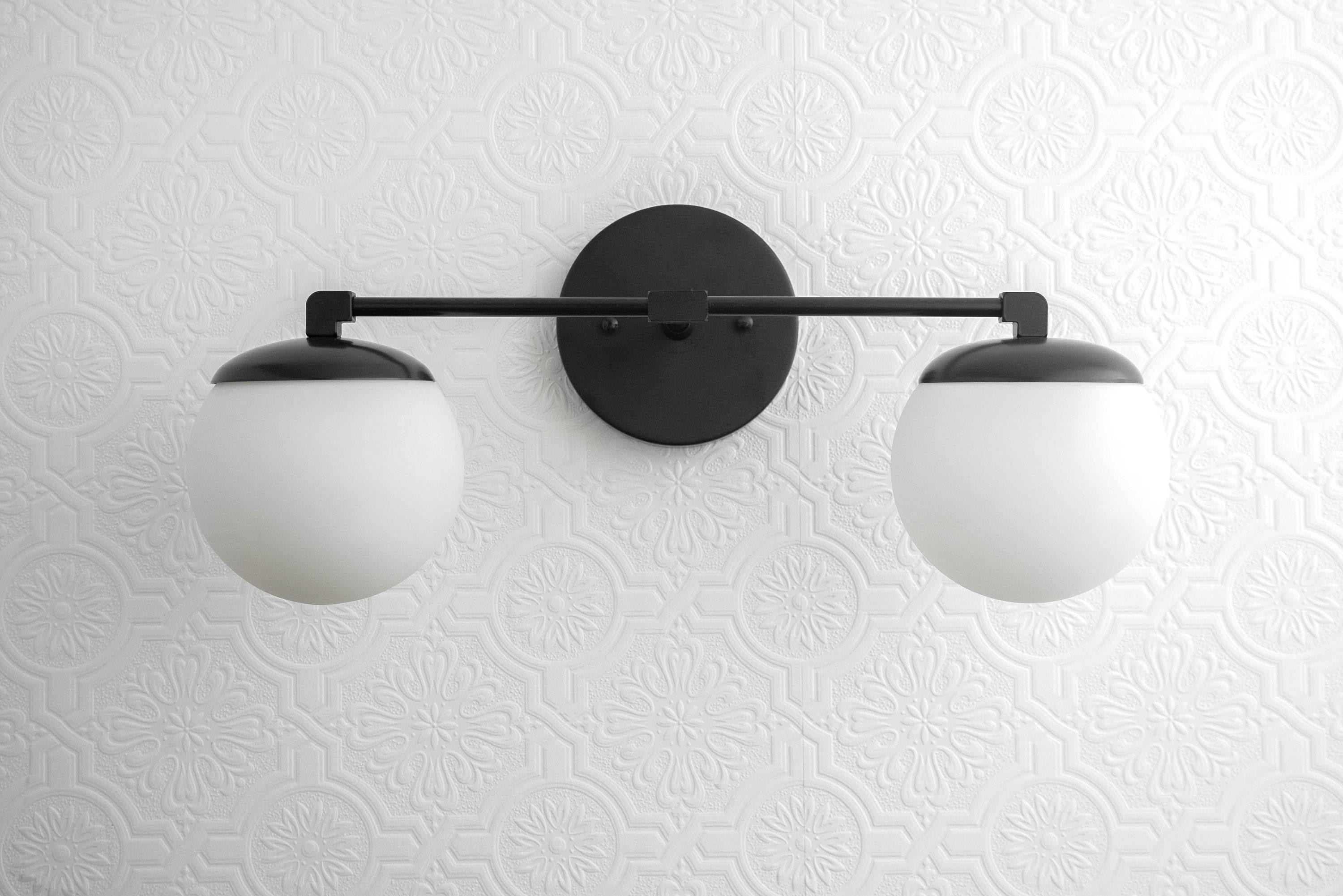 Glorica Glazen Badkamerlamp - Art Deco Messing Wandlamp Modern HL1754