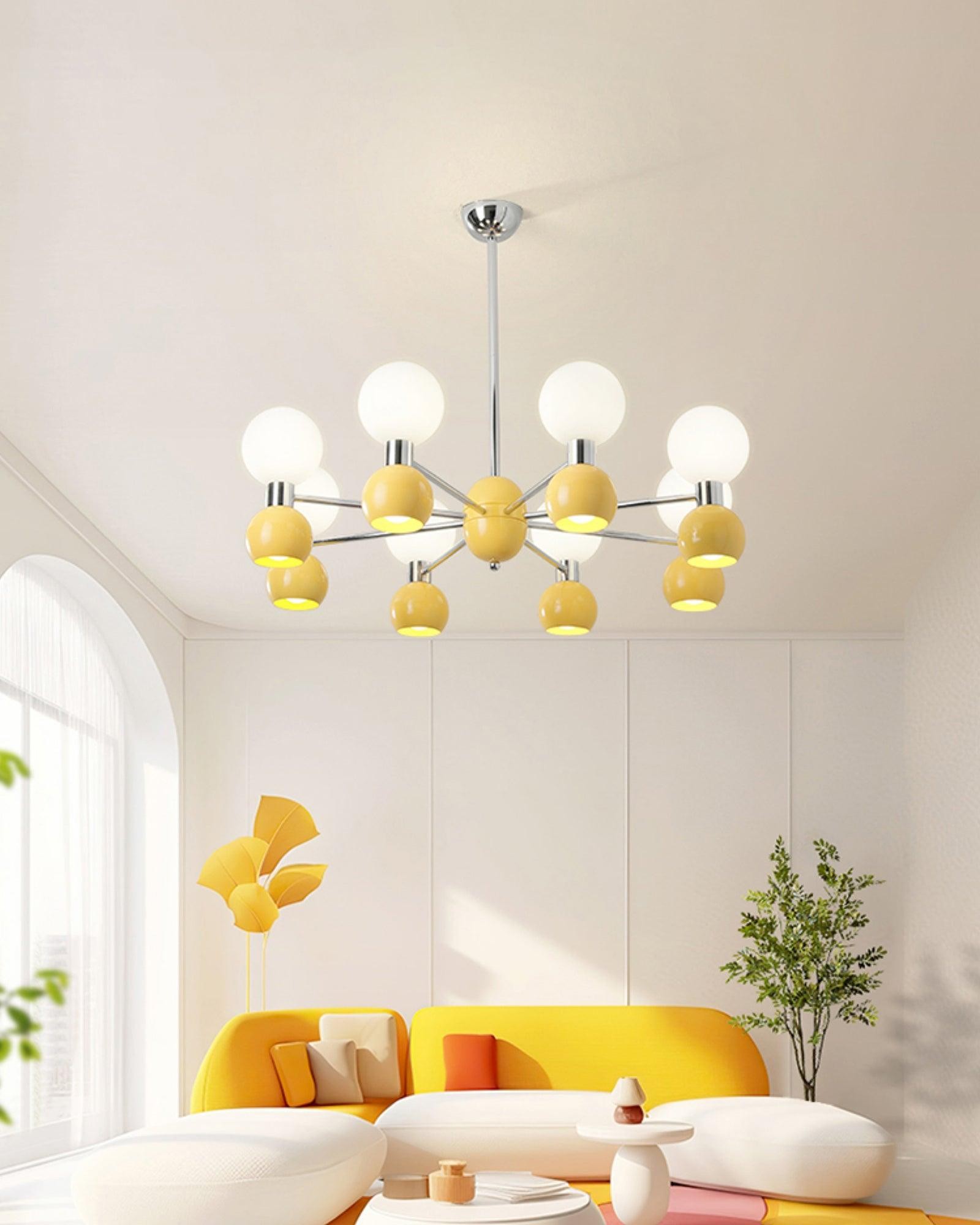 Moderne minimalistische metalen kroonluchter met meerdere koppen HL855