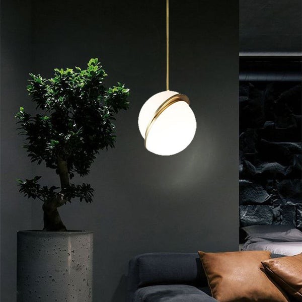 Crescent Opalen Bol Hanglamp