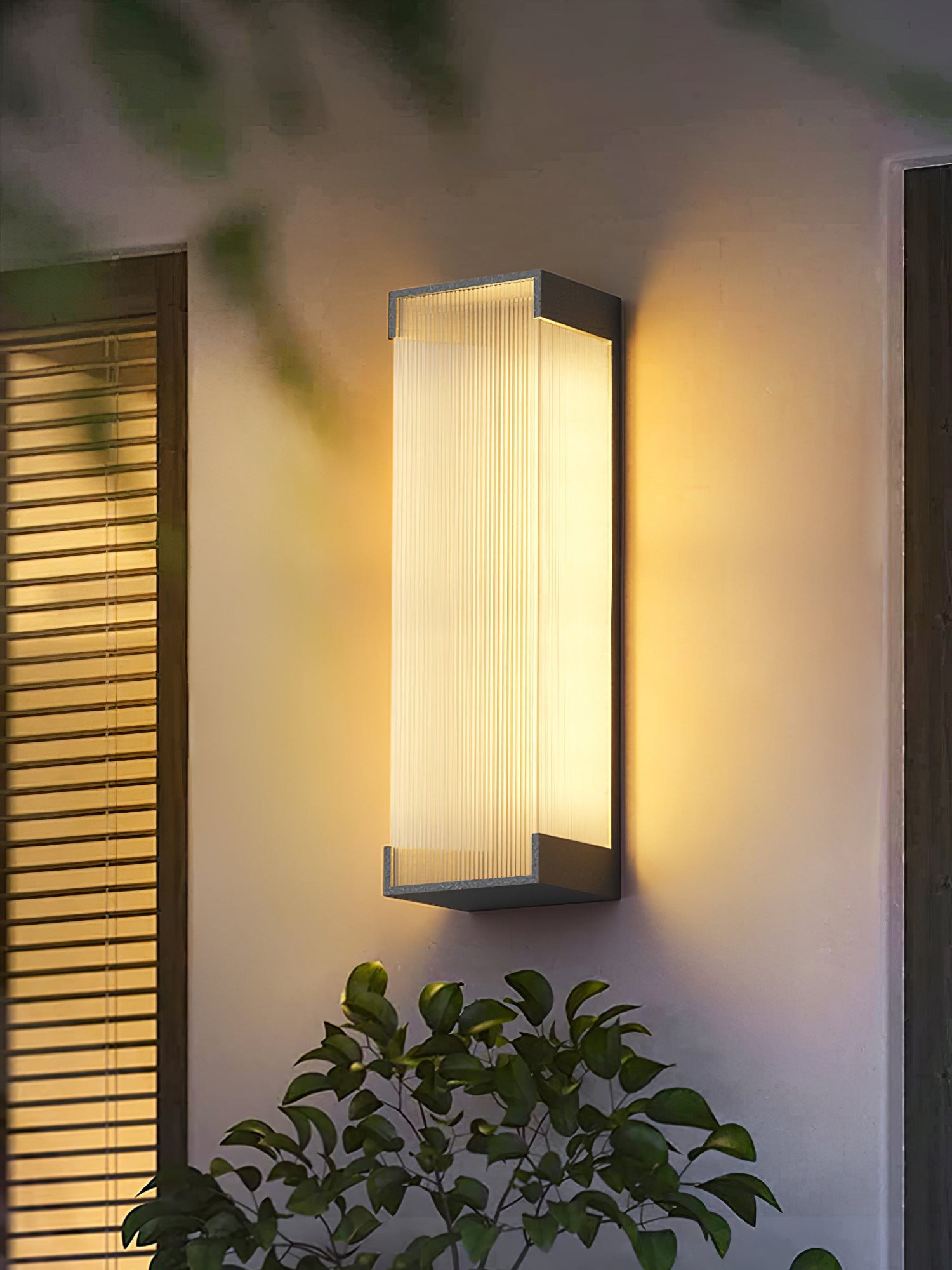 Rechthoekige buitenwandlamp HL793