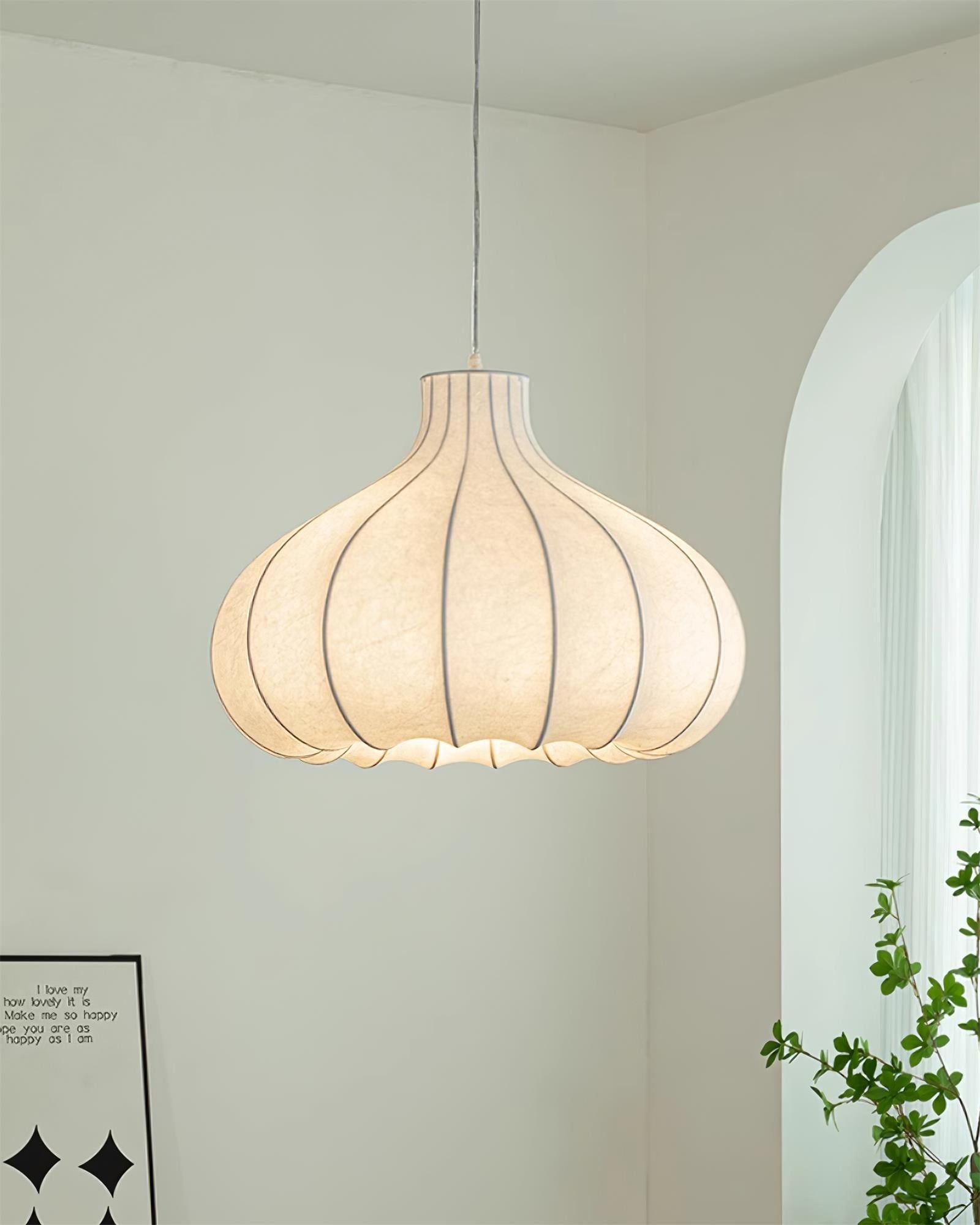 Uienbel Zijden Hanglamp HL681