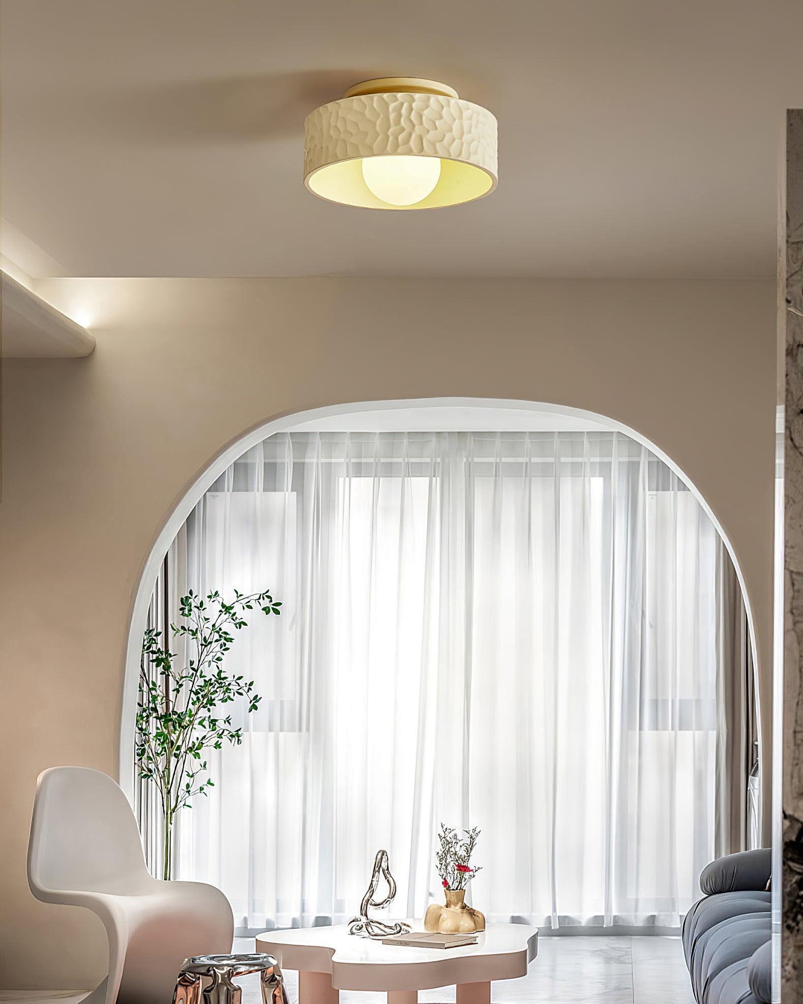 Crèmekleurige creatieve hal plafondlamp HL397