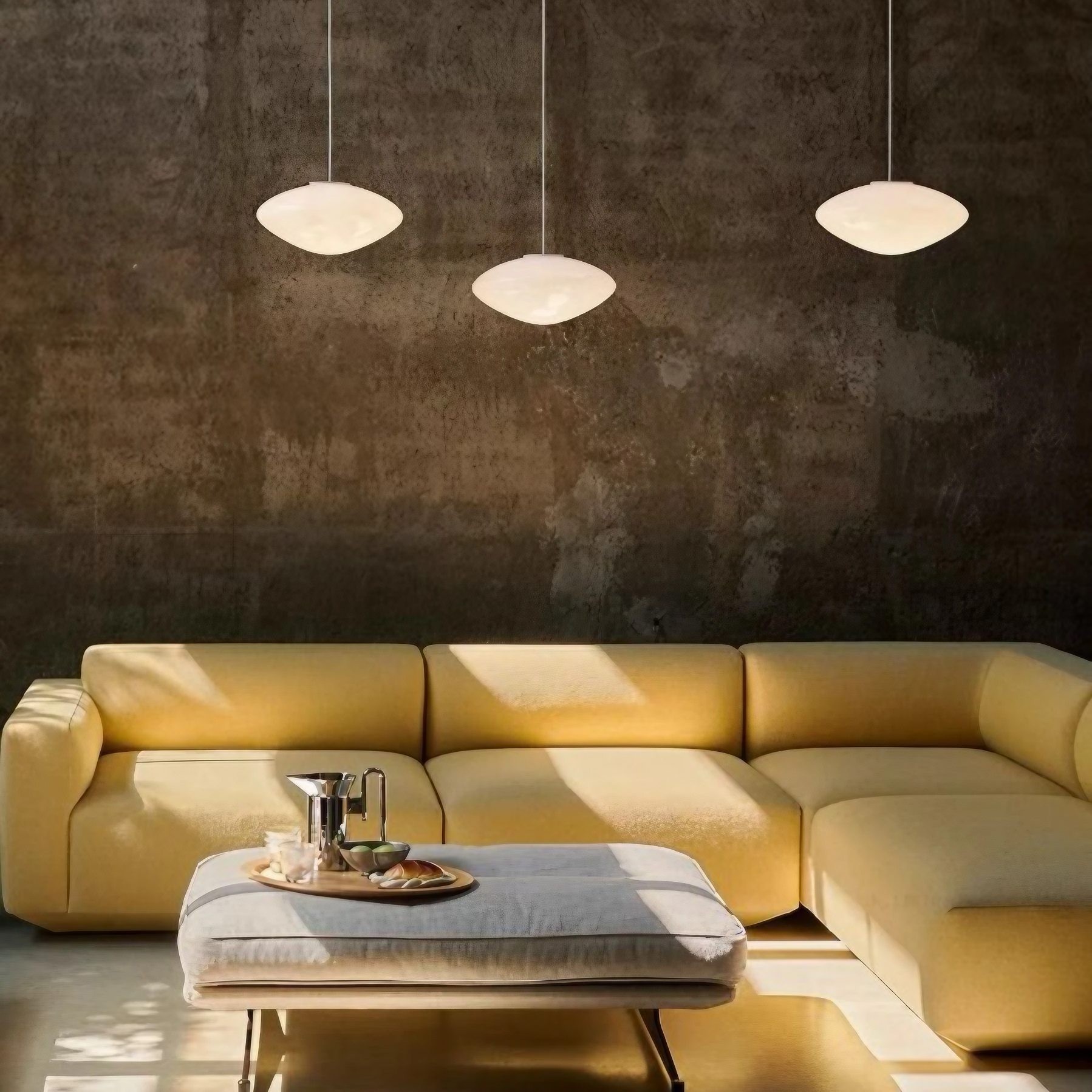 Deens Design Creatieve Opaal Glazen Hanglamp HL325