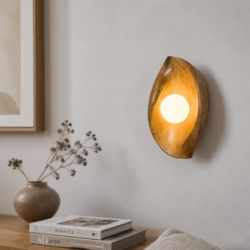 Goviena Moderne Wandlamp in Cocoonvorm - Minimalistische Decoratieve Wandlamp voor Slaapkamer en Hal HL3584