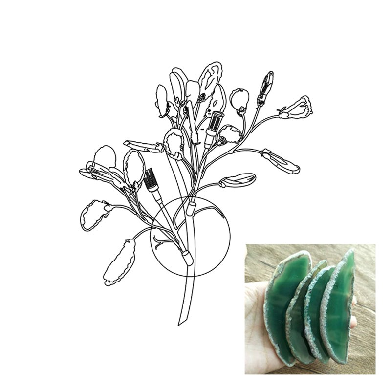 Agaat Wandlamp HL1167