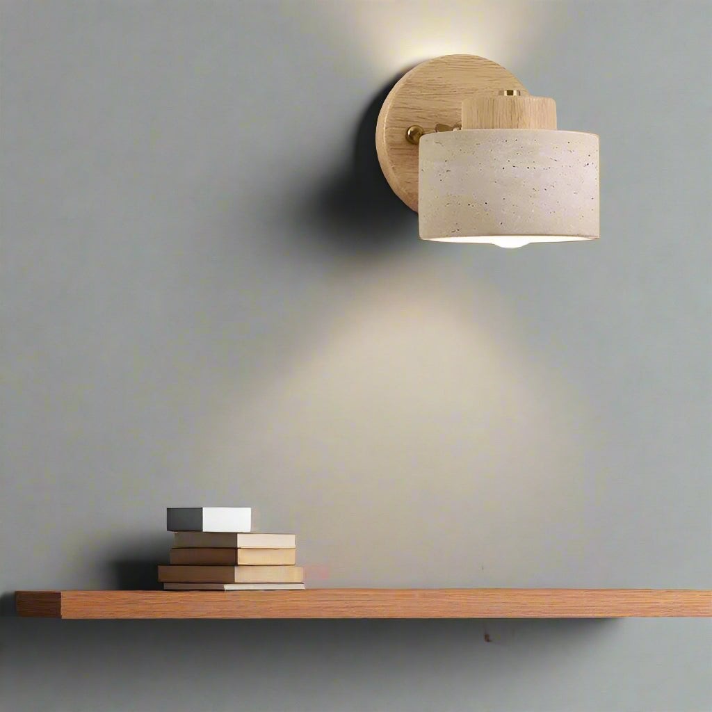 Studie Lezen Minimalistische Travertijn Stenen Wandlamp HL1269