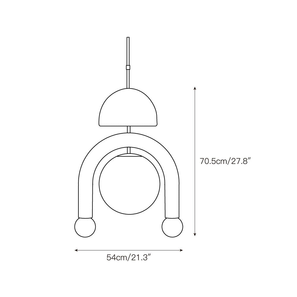 Eirene glazen hanglamp HL3255