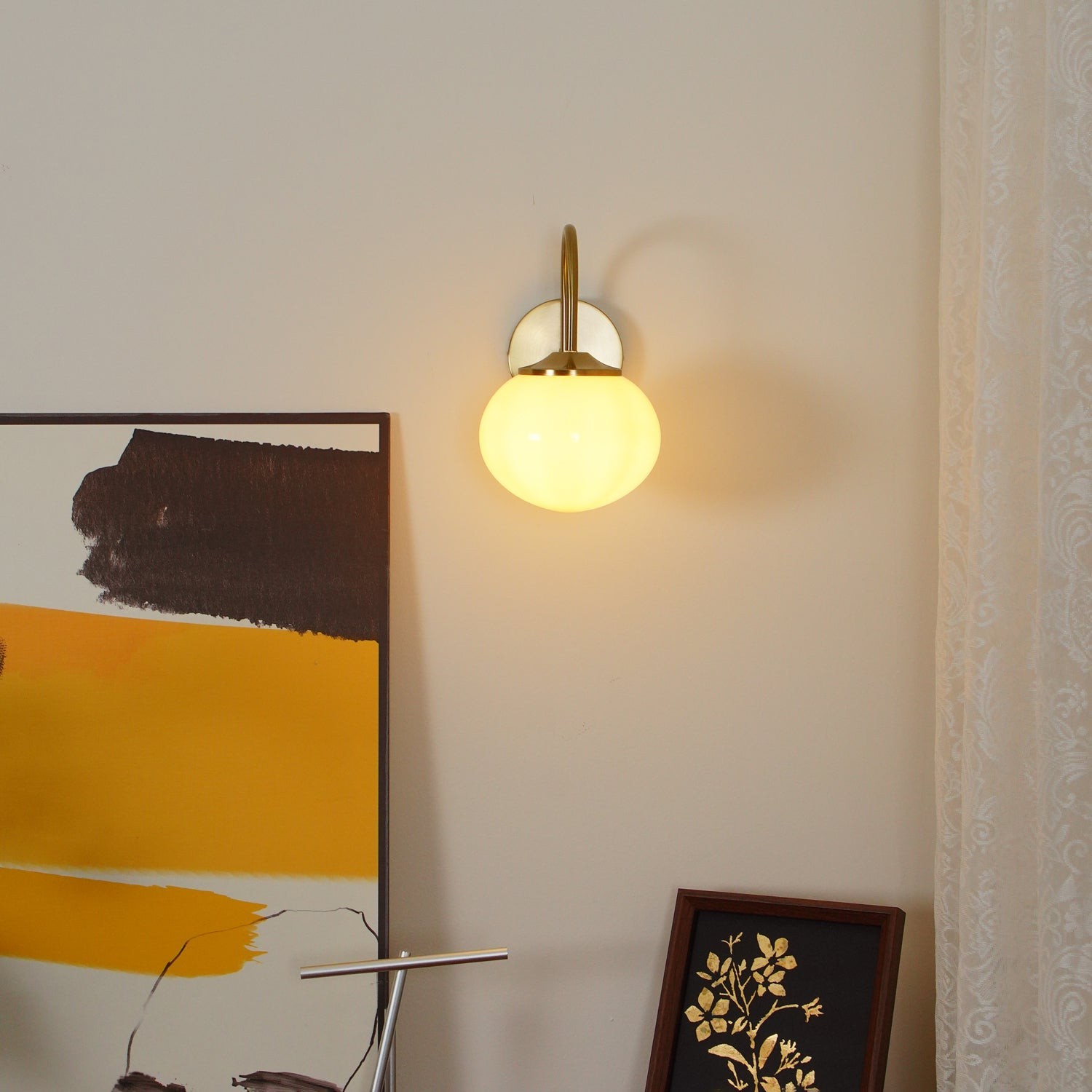 Traditionele ronde klassieke wandlamp HL598