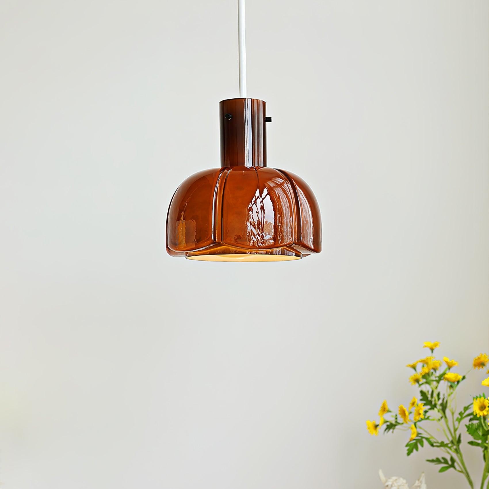 Middeleeuwse stijl glazen knop hanglamp HL619