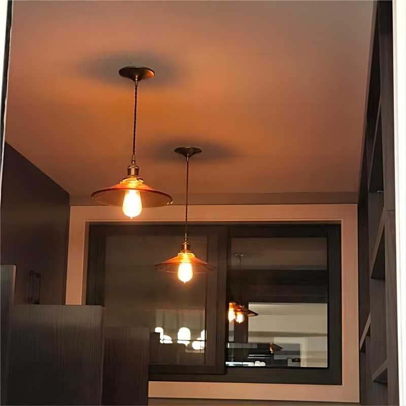 Eetkamer Retro Artistieke Glazen Hanglamp HL58