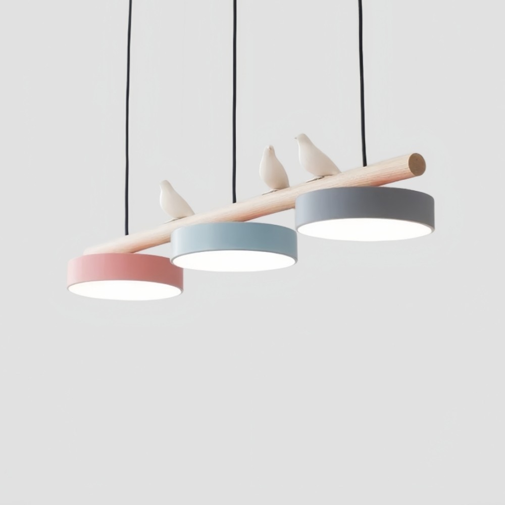 Creatieve hanglamp in de vorm van een takvogel HL943