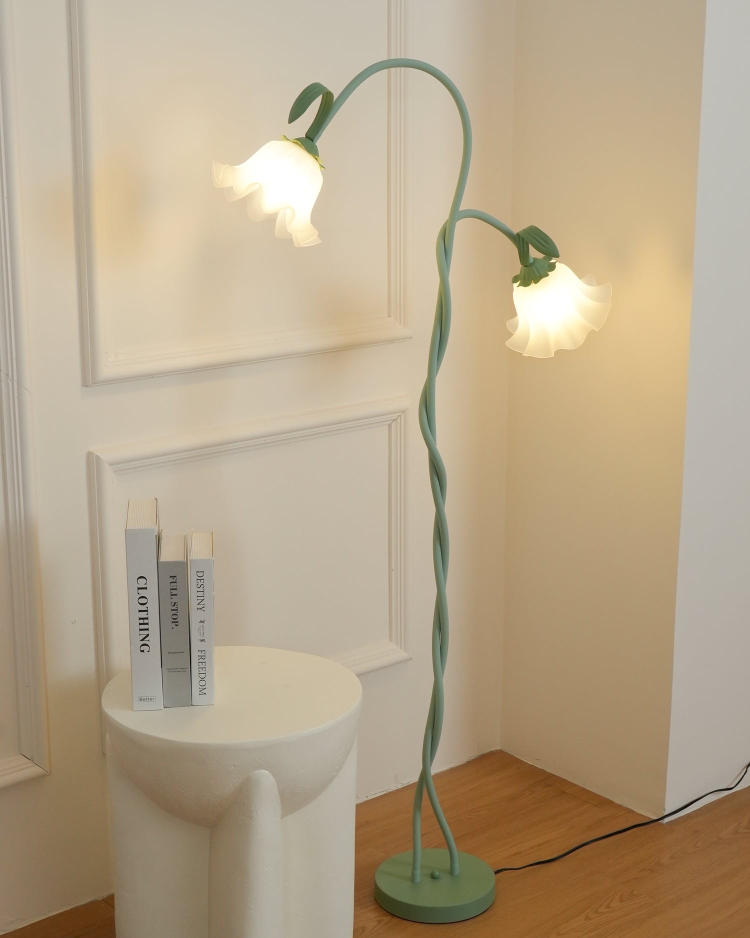 Creatieve multi-kops wikkelbloemvormige vloerlamp HL403