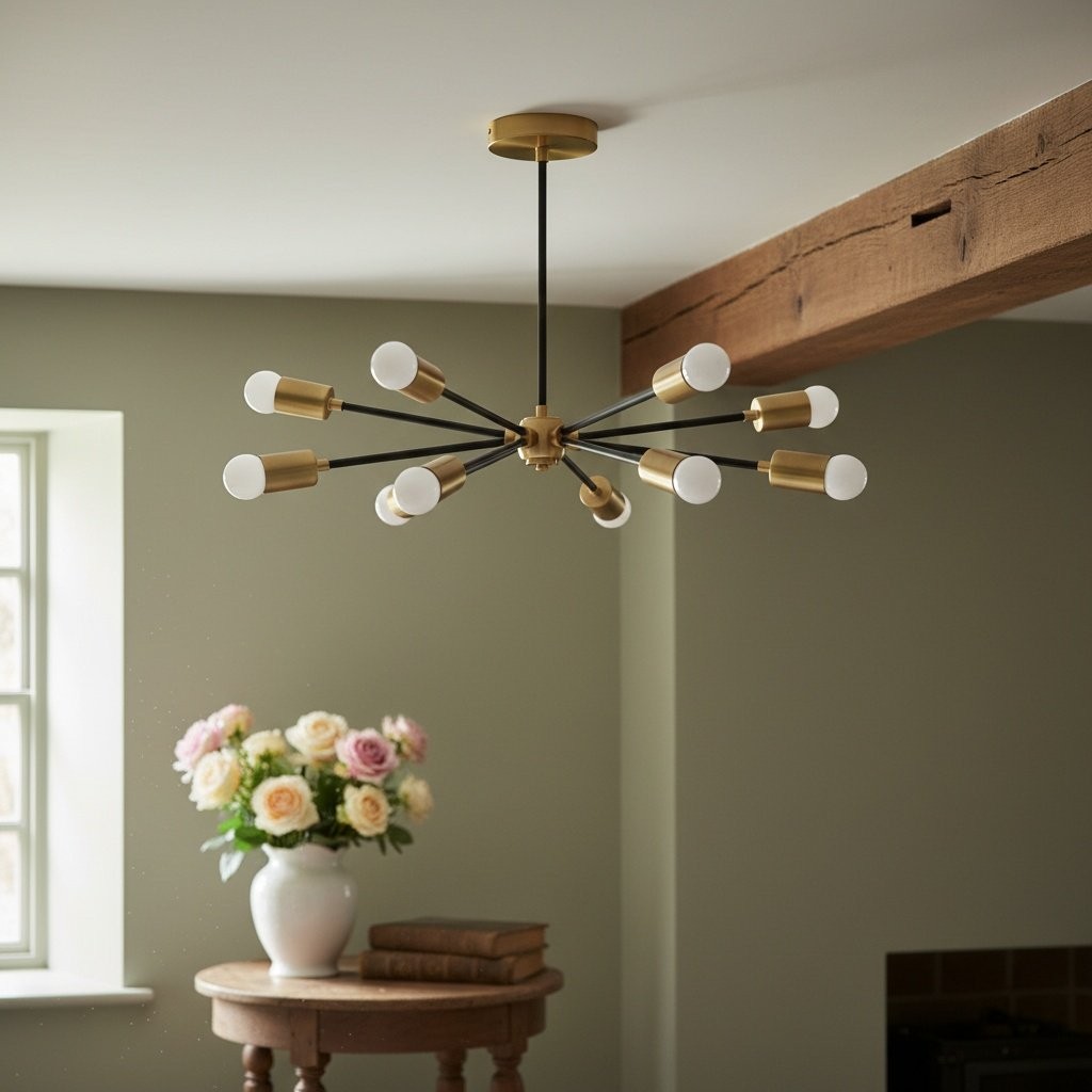 Mobilux Line moderne kroonluchter - Mid-Century plafondlamp HL1711