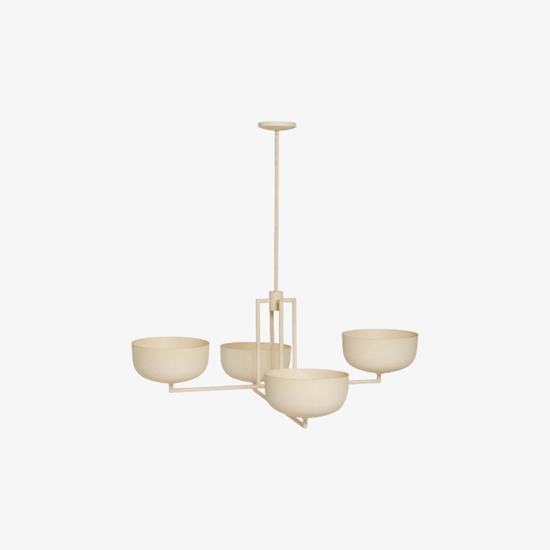 Lustrona Multi-Light Kroonluchter met Metalen Koepelkappen - Gestroomlijnd Modern voor de Eetkamer HL1872