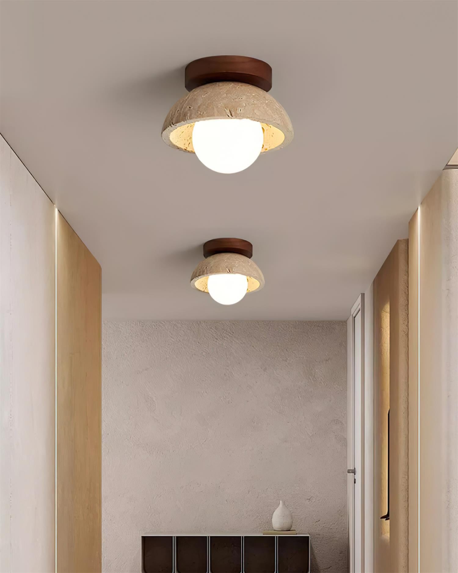 Wabi-Sabi-stijl Travertijn Plafondlamp HL817