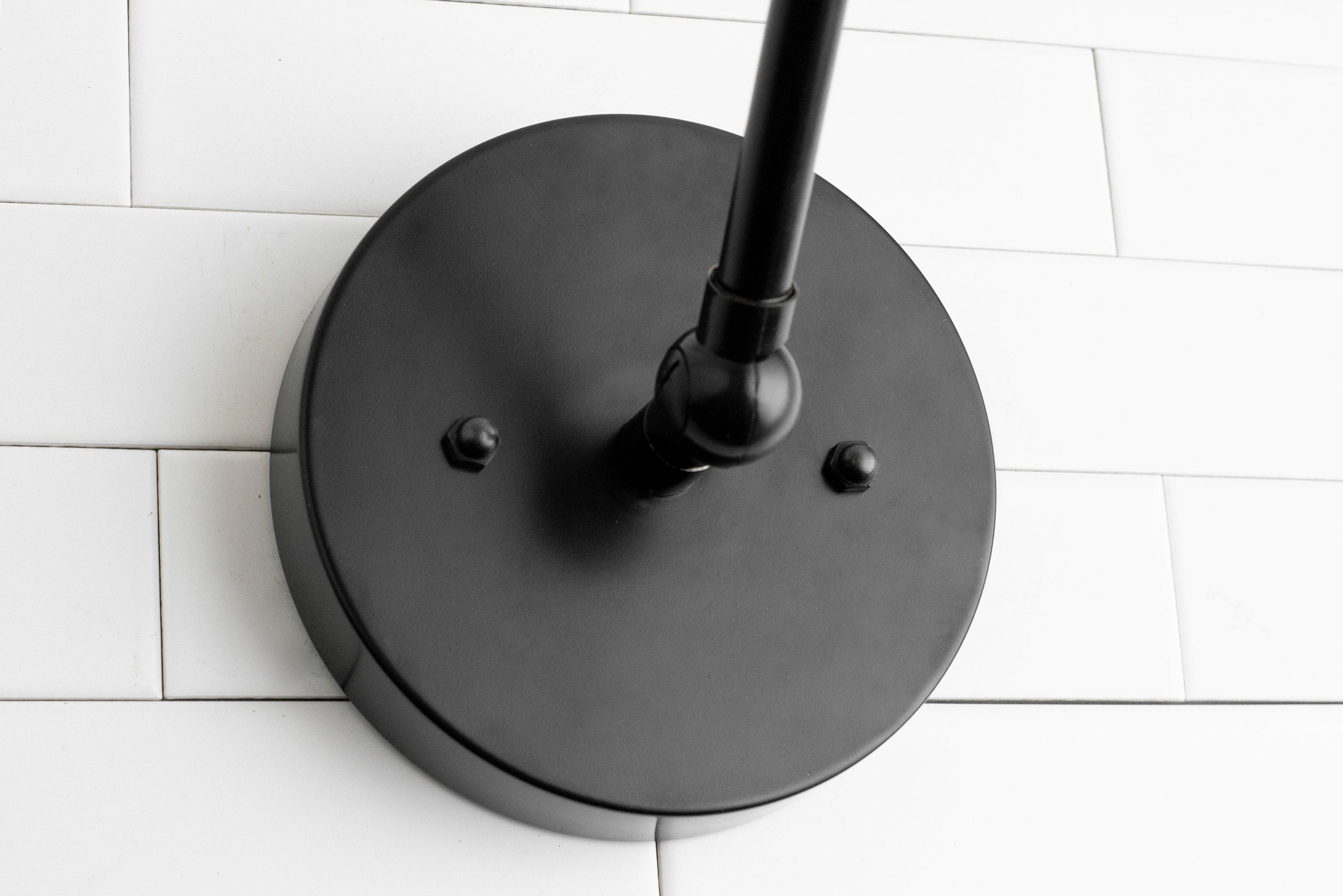 Conique metalen vintage industriële wandlamp met zwenkarm - verstelbare koepelvormige kap voor studie HL1675