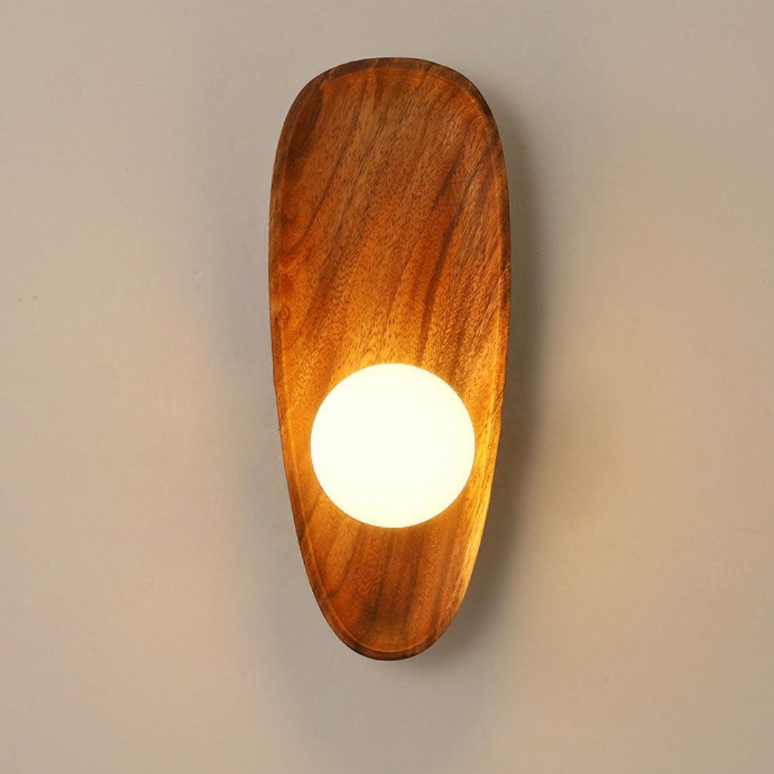 Moderne Minimalistische Curve Houten Wandlamp HL303